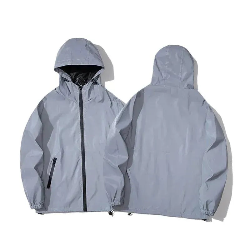 Stylish Hooded Casual Men's Jacket - Lightweight Comfortable Outdoor Winter Coat for Hiking, Travel & Daily Wear