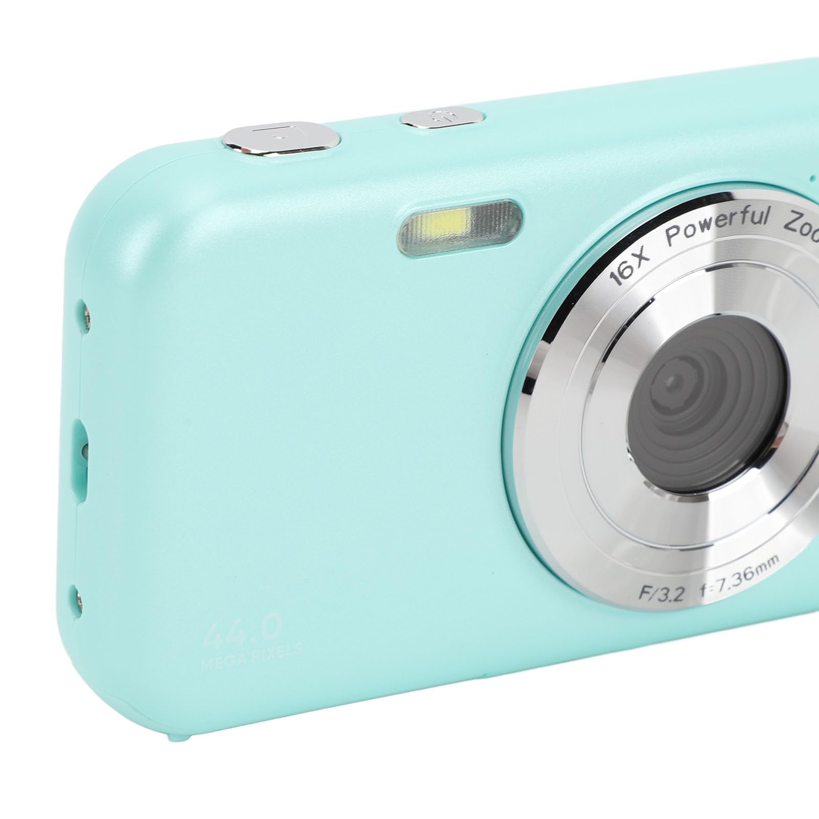 1080P FHD Digital Camera with 16X Zoom, 2.4inch LCD Screen & 44MP - Compact Point and Shoot Camera for Vlogging, Teens, Students & Beginners (Green) - Perfect for Travel, YouTube Videos & Everyday Photography