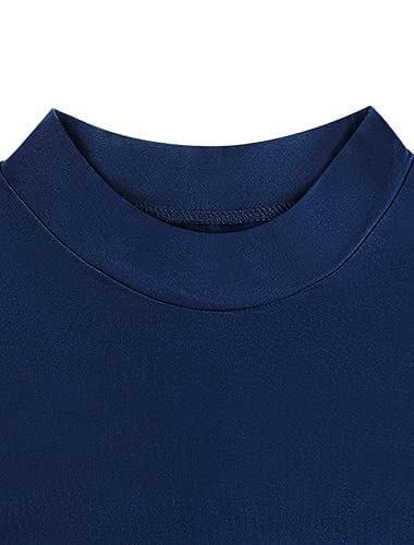 Mock Neck-navy