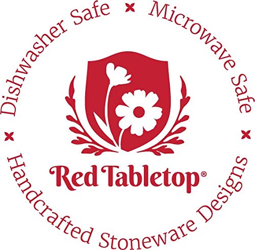 4-Piece Celebrating You Red Dinner Plates Set in Gift Box - Premium Ceramic Plates for Holidays & Special Occasions - Perfect for Christmas, Thanksgiving & Family Gatherings