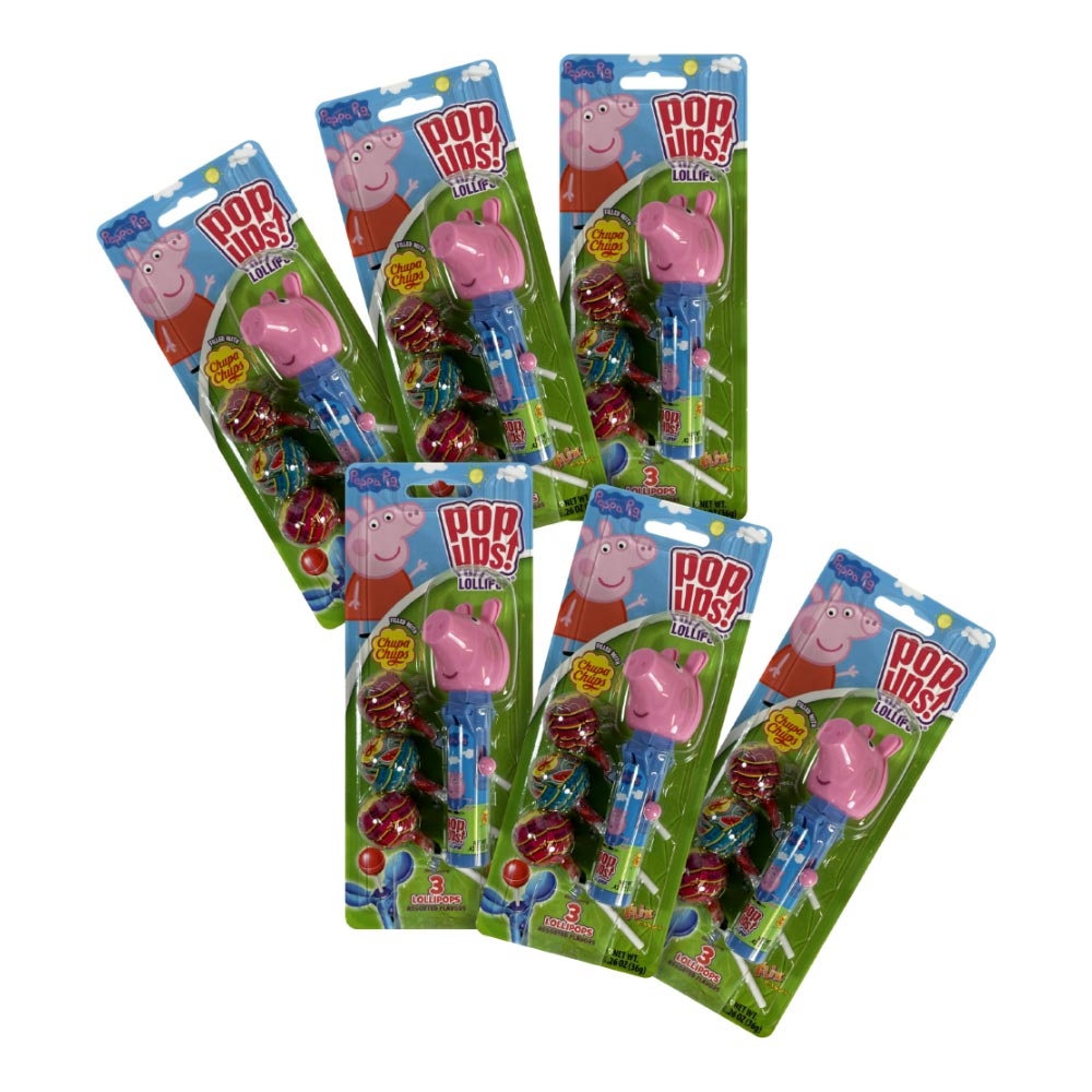 Peppa Pig Candy Blister Card - 6 Pack (1.26oz Each) | Fun Flix Candy for Kids Birthday Parties, Halloween Treats & School Snacks