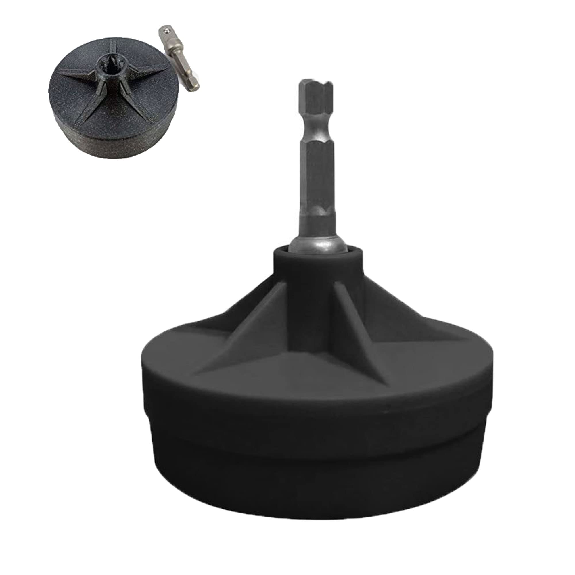 UGpine Power Adapter for Sentro 22/40/48 Knitting Machines - Quick Knit Drill Attachment with Hex Steel Bit & Crank Handle - Compatible with Jamit - Black (Perfect for DIY Knitting Projects & Crafting Accessories)
