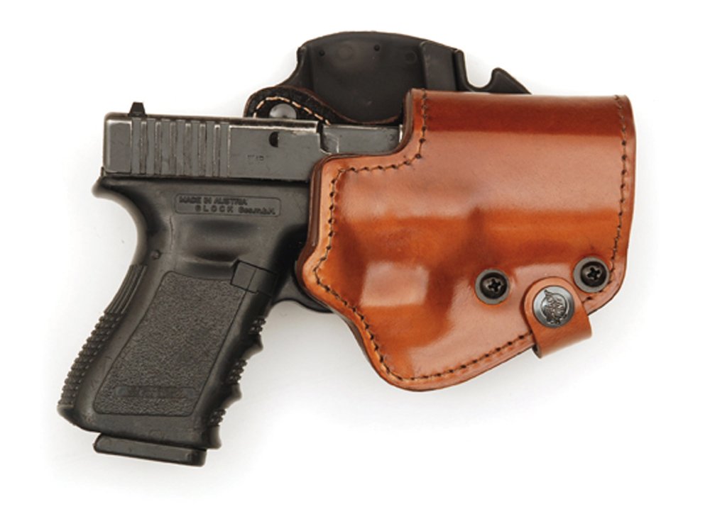 Mako 3-Layer Leather/Kydex/Suede Holster for Glock 19/23 - Concealed Carry & Tactical Use | BFL Version Gun Holster for Everyday Carry & Range Training