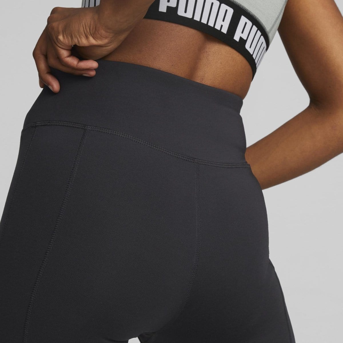 PUMA Women's Train Favorite High Waist 7/8 Black Tights - Workout Leggings for Yoga, Running & Gym - Comfortable & Breathable Activewear