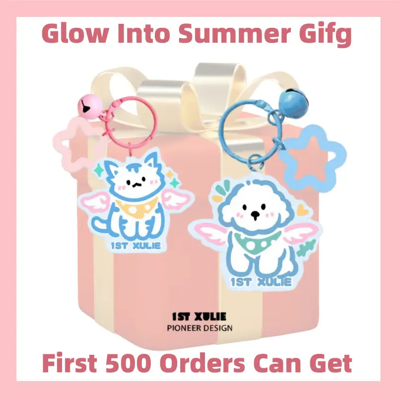Glow Into Summer Gift Set with Free Keychain - Limited Edition (First 500 Orders) - Perfect for Beach Parties, Summer Festivals & Outdoor Adventures