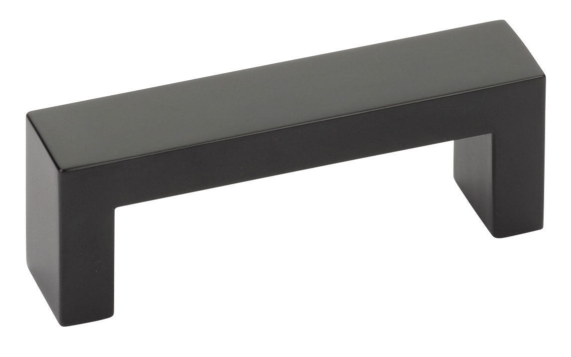 Modern Matte Black Rectangular Cabinet Knobs & Drawer Pulls - Wide Handle Pulls for Kitchen Cabinets, Dressers, Bathroom Vanities & Furniture Hardware