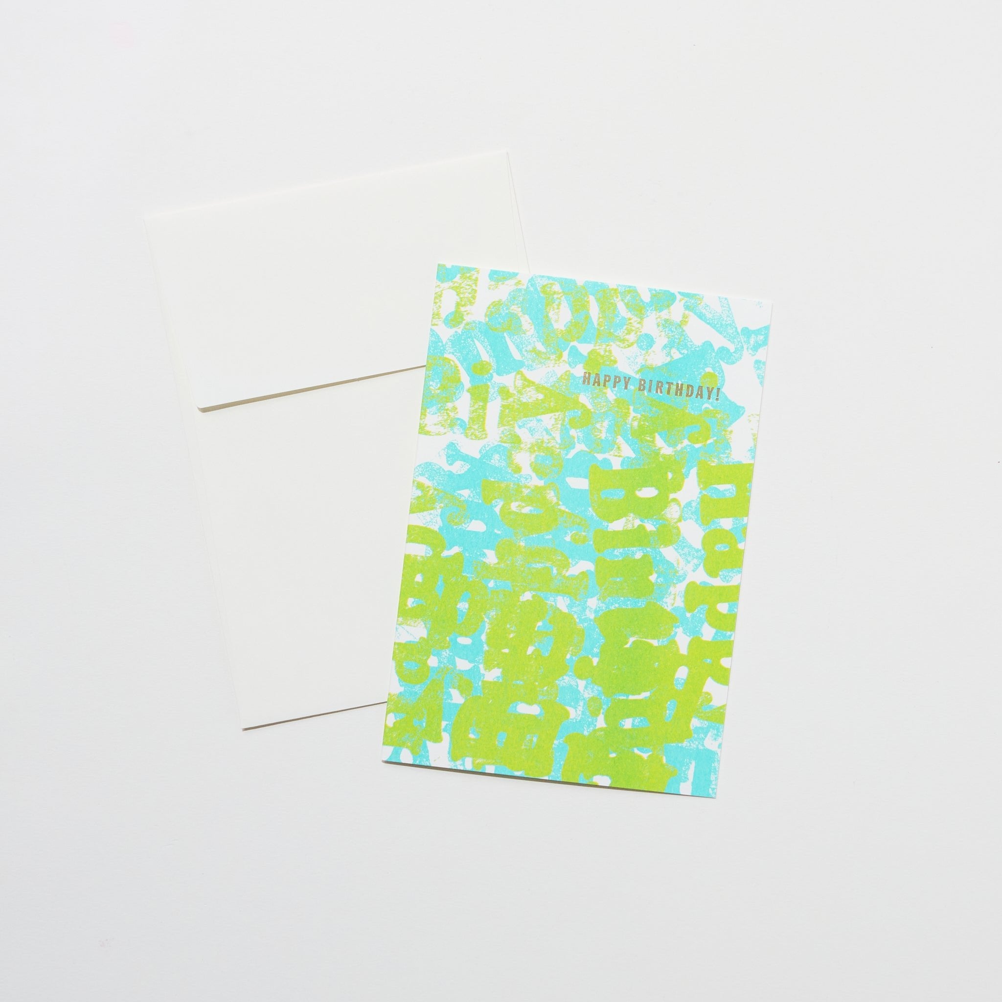 Happy Birthday Letter Stamp Card - Custom Letterpress Letters for DIY Greeting Cards & Invitations - Perfect for Handmade Cards, Scrapbooking & Party Decorations
