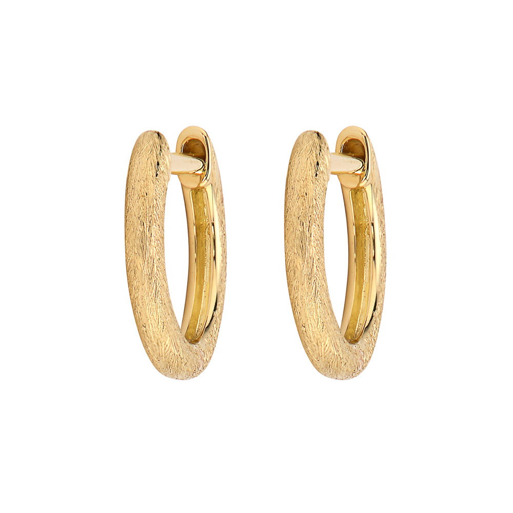 Jude Frances Plain Delicate Hoop Earrings for Women - Minimalist Gold/Silver Small Hoops - Perfect for Everyday Wear, Office & Date Night