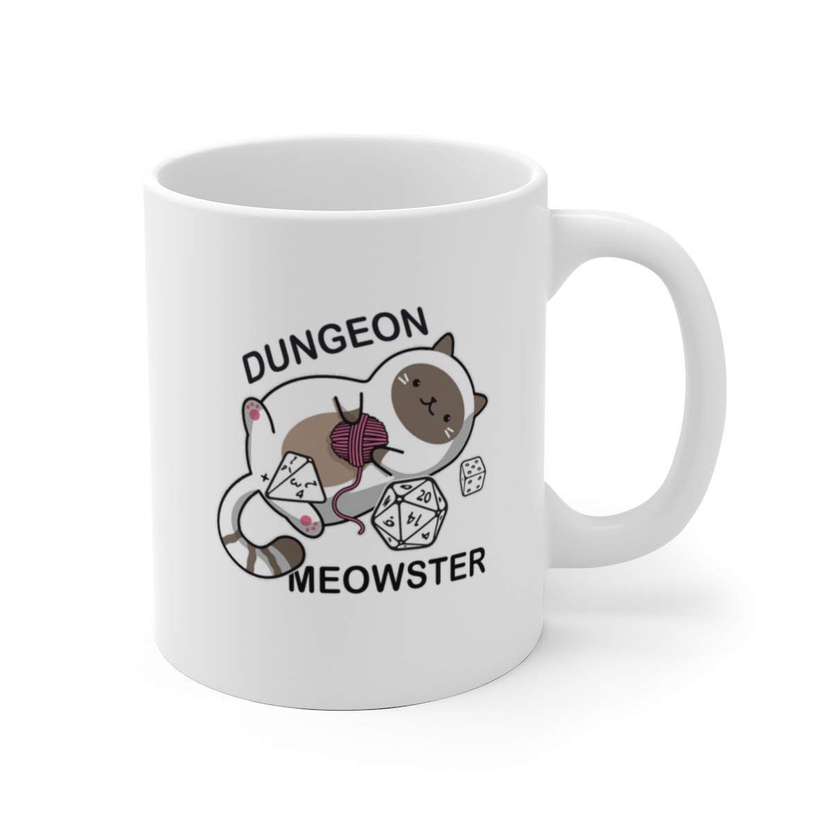 Dungeon Meowster RPG Gamer Coffee Mug - Funny Tabletop Gaming Gift for D&D Players - Perfect for Game Nights & Geeky Coffee Breaks