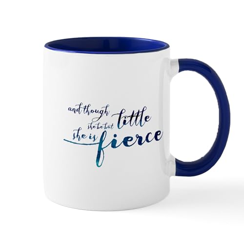 White/Navy Inside - She Is Fierce Mug