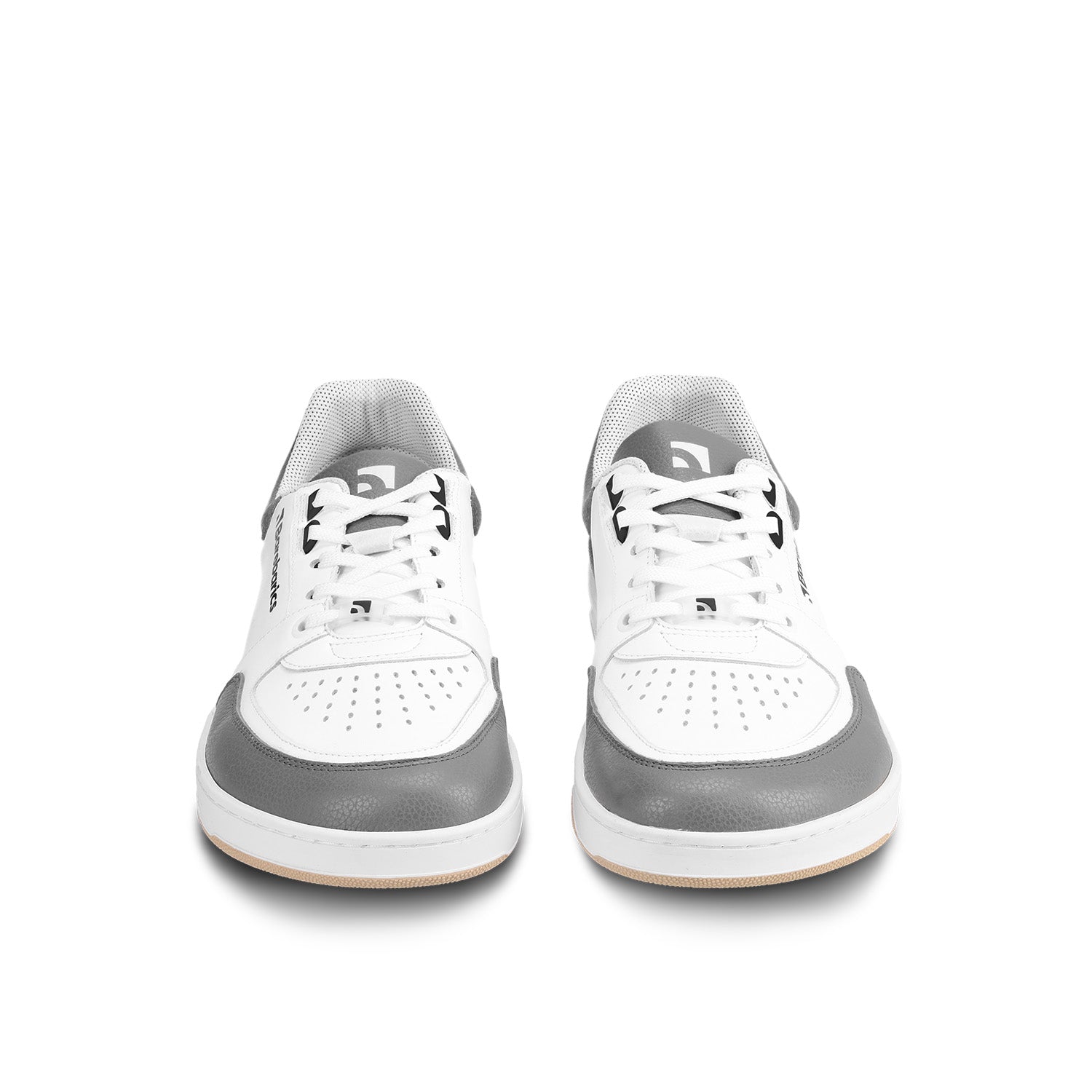 Barefoot Sneakers Barebarics Wave - White & Grey Minimalist Shoes for Men & Women | Lightweight & Flexible for Running, Walking & Gym Workouts
