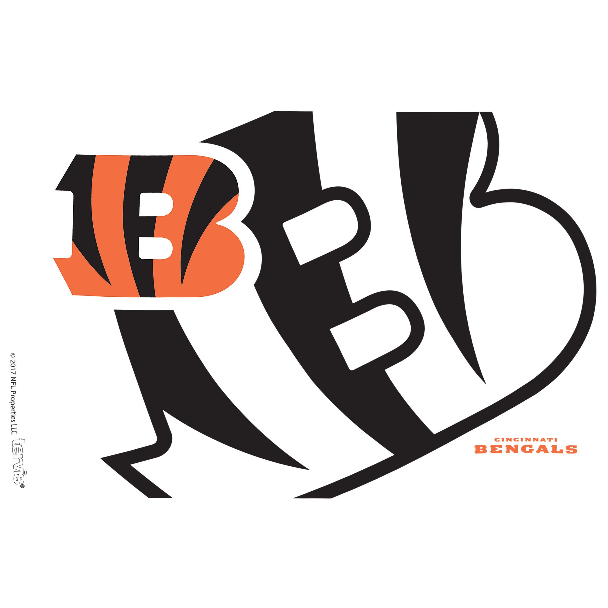 Tervis Cincinnati Bengals 16 oz Insulated Tumbler with Lid - Official NFL Team Logo - BPA-Free Clear Plastic Cup for Cold Drinks - Perfect for Game Day Parties, Tailgating & Home Decor