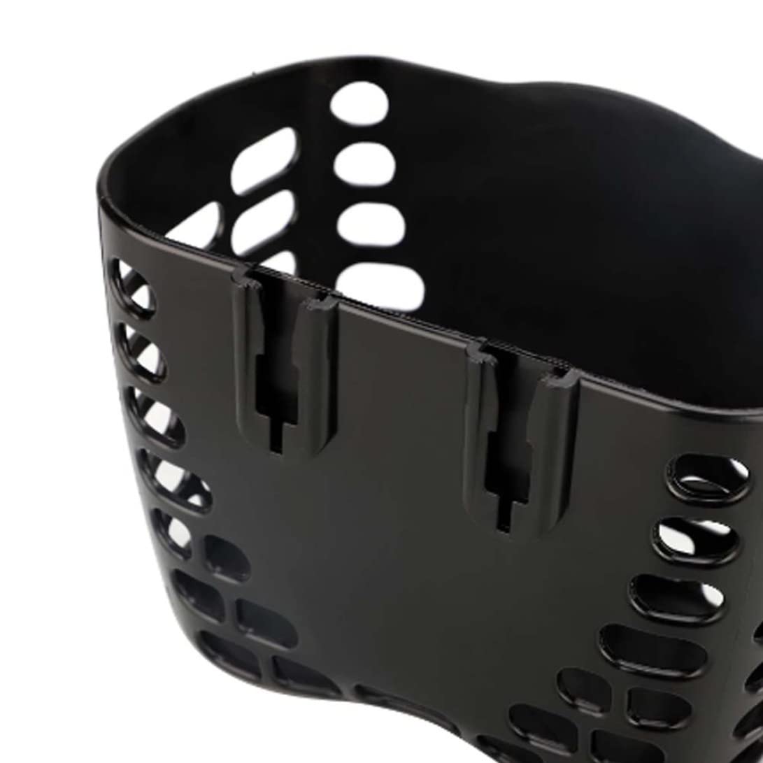 **Cute Hollowed Plastic Kids Bike Basket - Front Handlebar Bicycle Basket for Girls & Boys, 19x13x14.5cm (1PC) - Perfect for School, Picnics & Outdoor Rides**