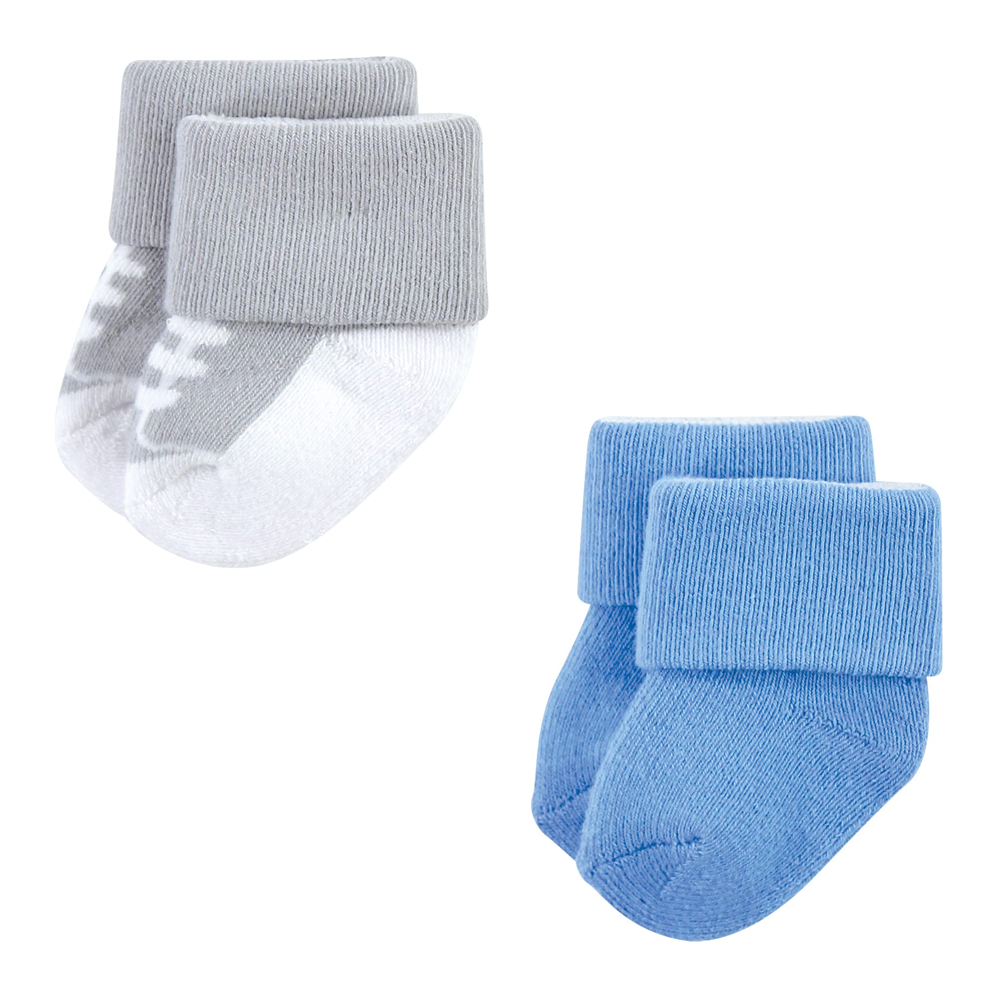 Luvable Friends Soft Terry Cotton Baby Socks for Newborns & Infants - Non-Slip, Breathable & Comfortable for Everyday Wear, Playtime & Photo Shoots