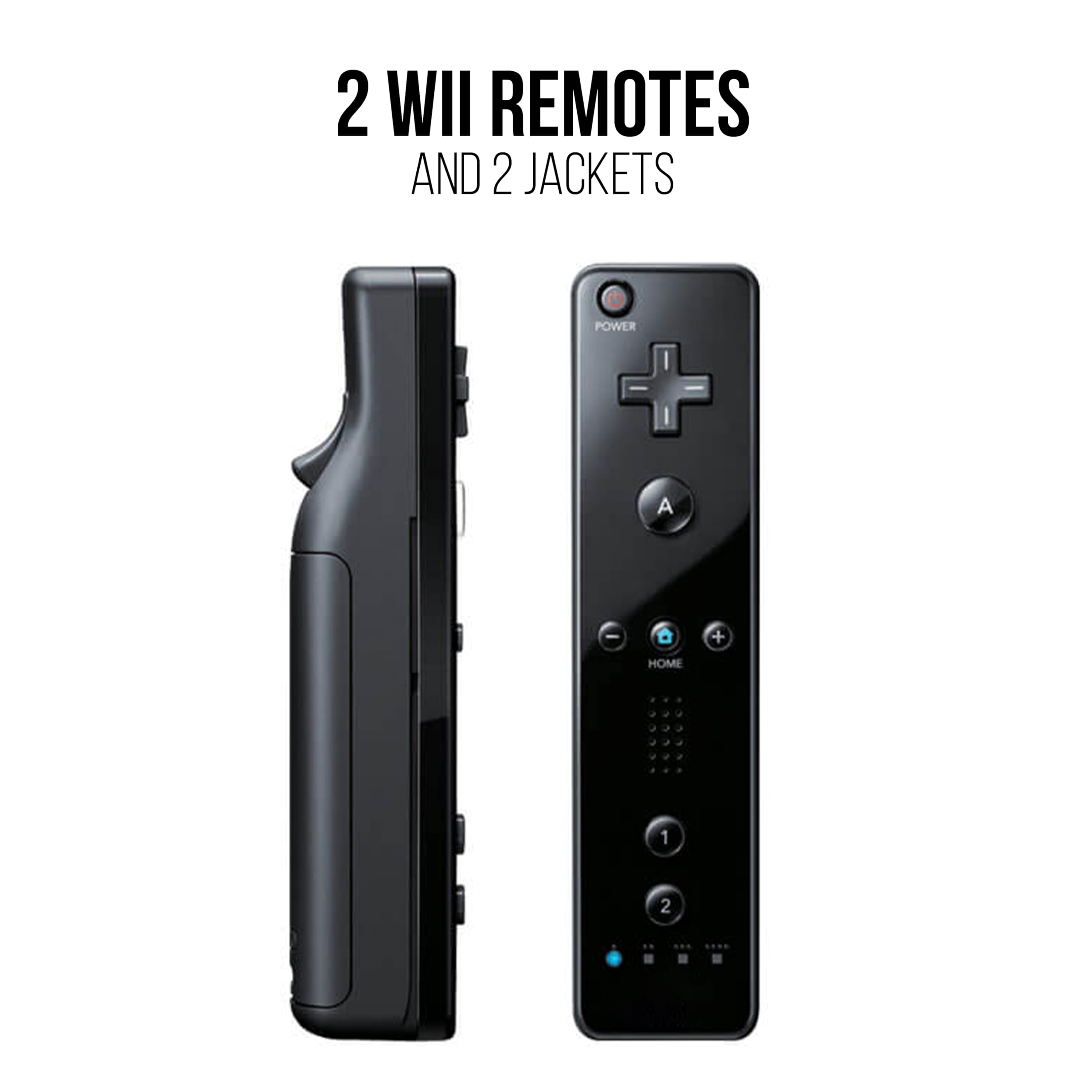 Refurbished Nintendo Wii Black Premium Bundle - Complete Gaming Console with Motion Controller for Family Fun & Entertainment