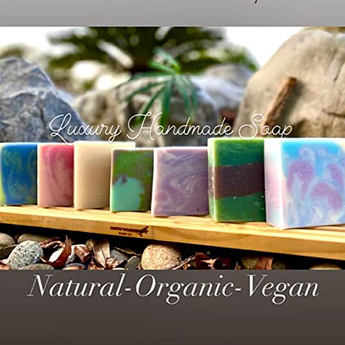 Luxury Handmade All Natural Soaps - Organic & Vegan 5oz Bars (Tropical Blend) | Gentle Skin Care for Sensitive Skin, Perfect for Gifts & Spa Days