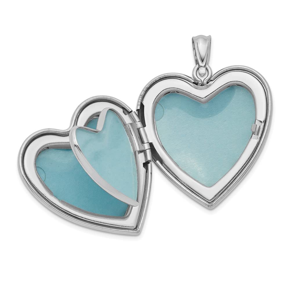Sterling Silver Heart Locket for Family - Elegant Gift