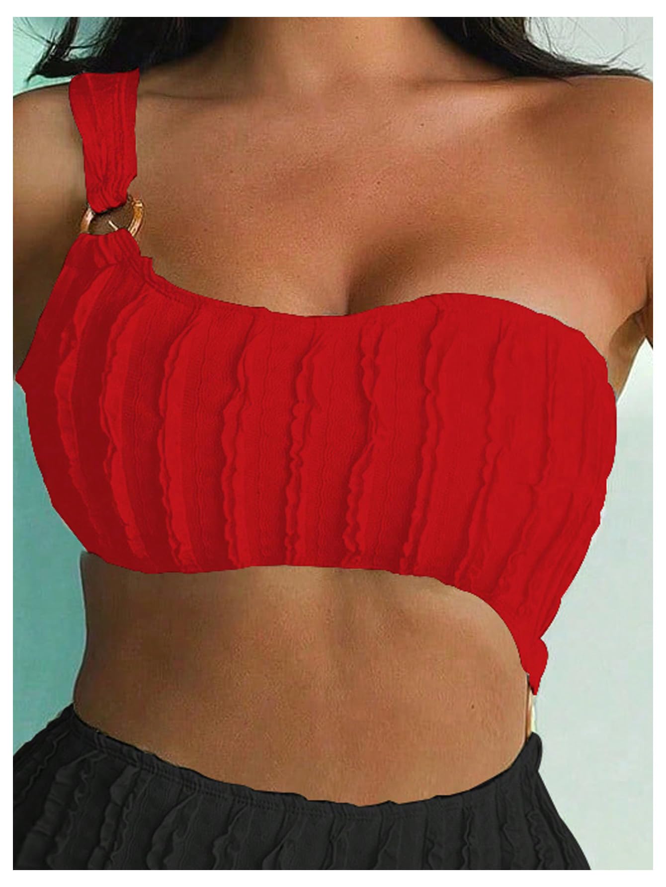 Milumia One Shoulder Swimsuits for Women - Beach & Pool Wear