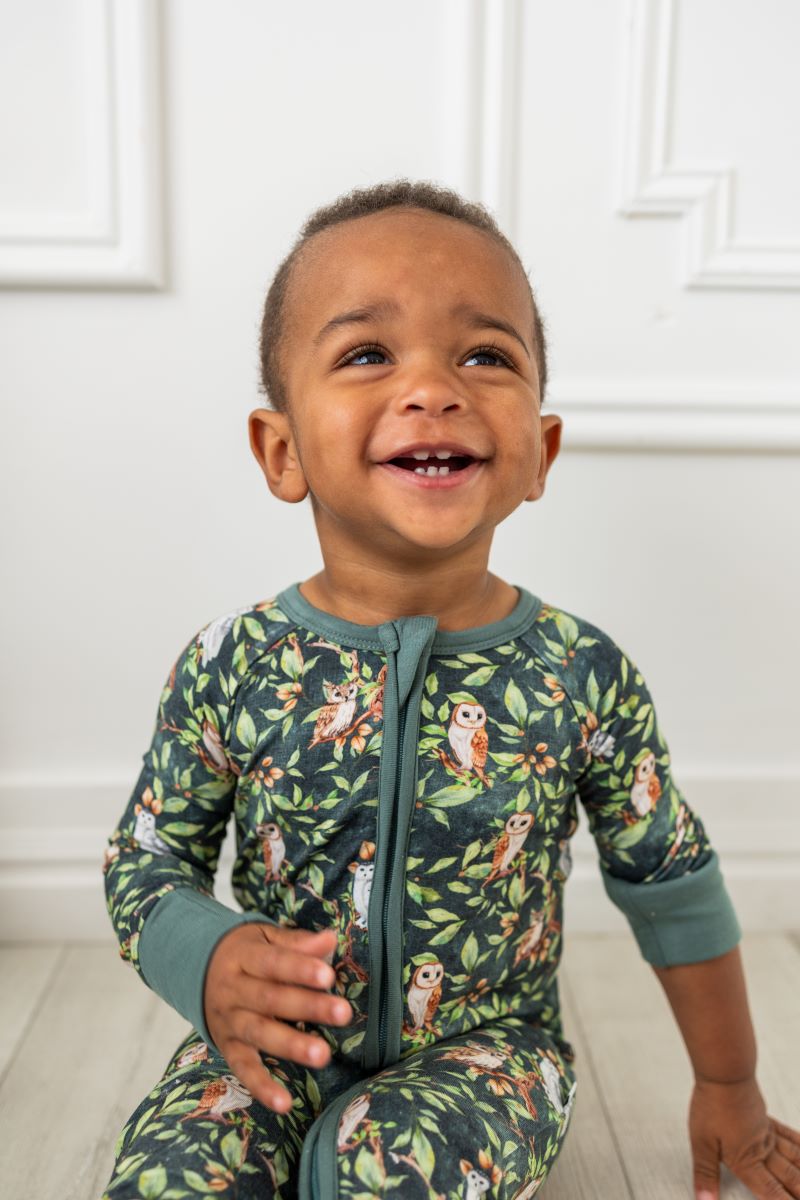 Night Owl Zip Romper - Soft & Cozy Baby Sleepsuit with Full-Length Zipper for Easy Diaper Changes - Perfect for Newborns, Infants & Toddlers - Ideal for Bedtime, Naptime & Late-Night Feedings