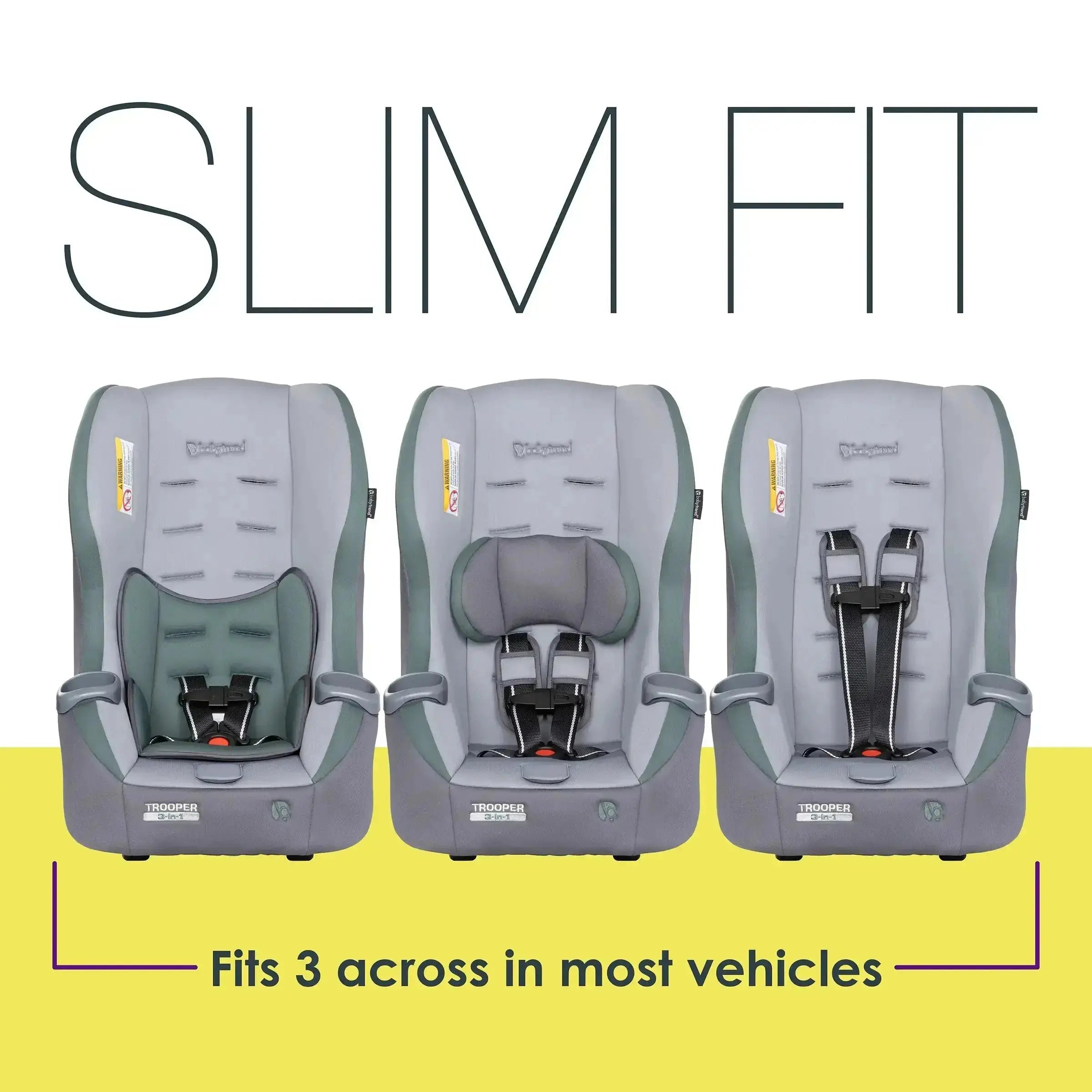 Trooper™ 3-in-1 Convertible Car Seat for Toddlers & Kids - Safe Rear-Facing, Forward-Facing & Booster - Perfect for Travel & Everyday Use