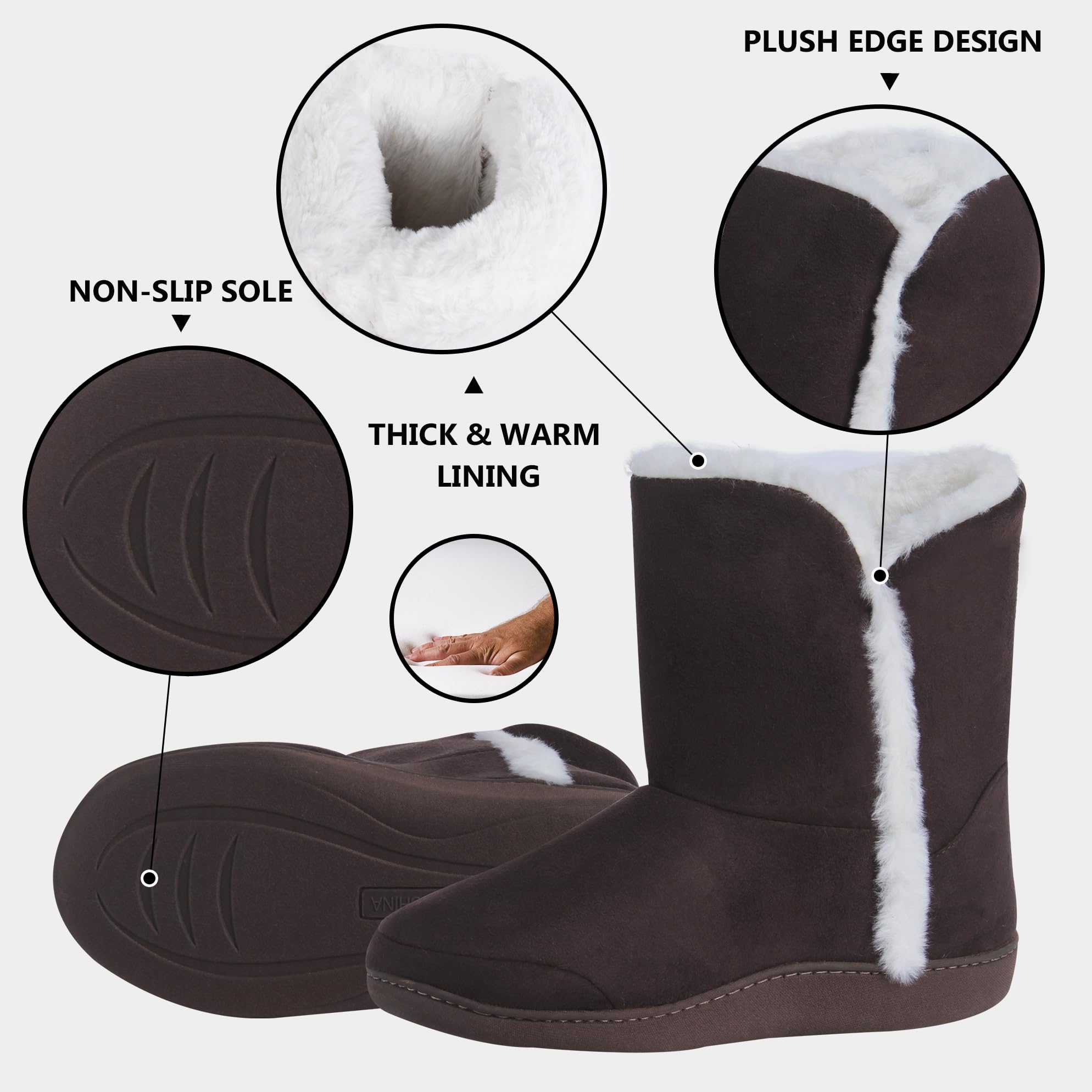 **Men's Winter Memory Foam Slippers - Soft Warm Indoor House Boots for Cozy Home Comfort | Perfect for Lounging & Relaxing**