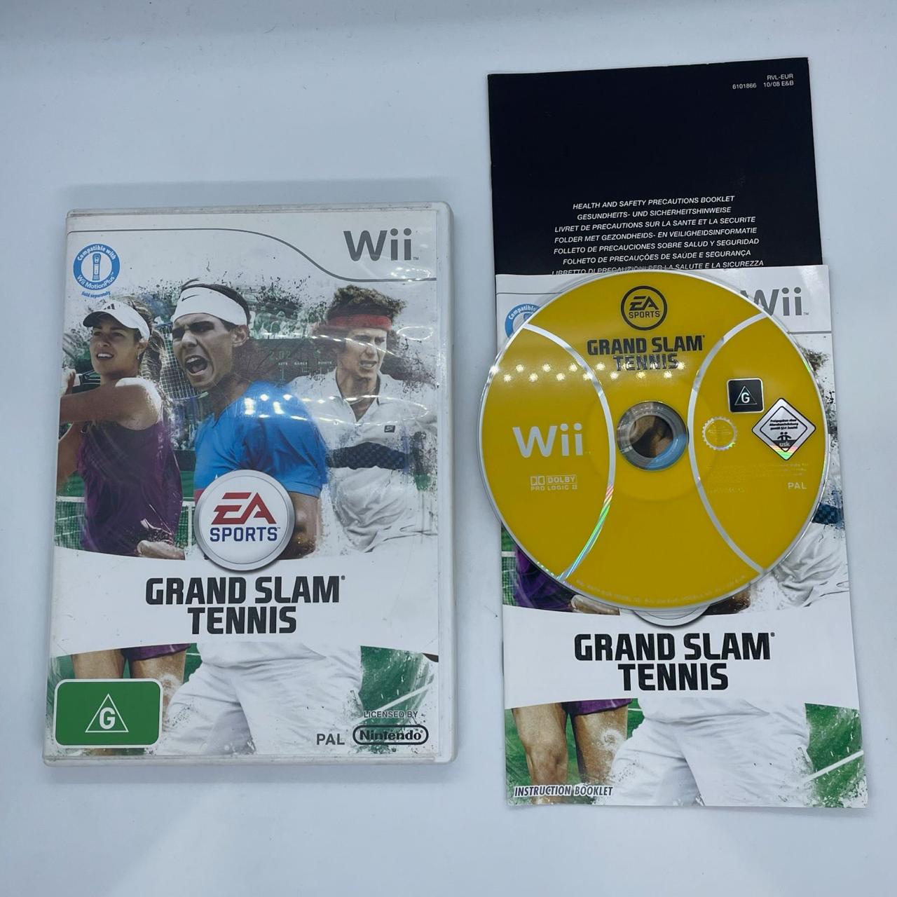 EA Sports Grand Slam Tennis - Nintendo Wii Game with Manual (PAL Version) | Fun Family Sports Game for Wii Console | Perfect for Tennis Lovers & Multiplayer Gaming Nights