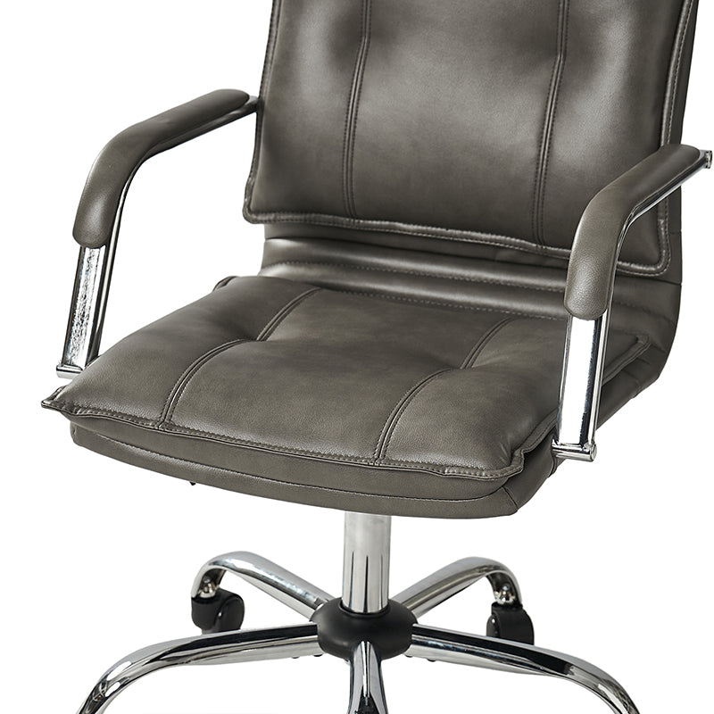 Ergonomic Doug Task Chair with Padded Arms - Adjustable Office Chair for Home & Work - Comfortable Desk Chair with Lumbar Support for Long Hours Sitting