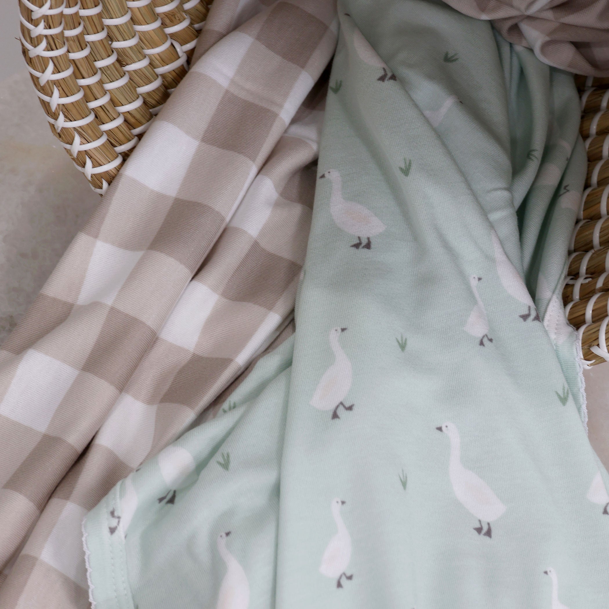 Provincial 2-Pack Jersey Wrap - Olive & Taupe Colors - Soft & Cozy for Home, Office, and Travel Comfort