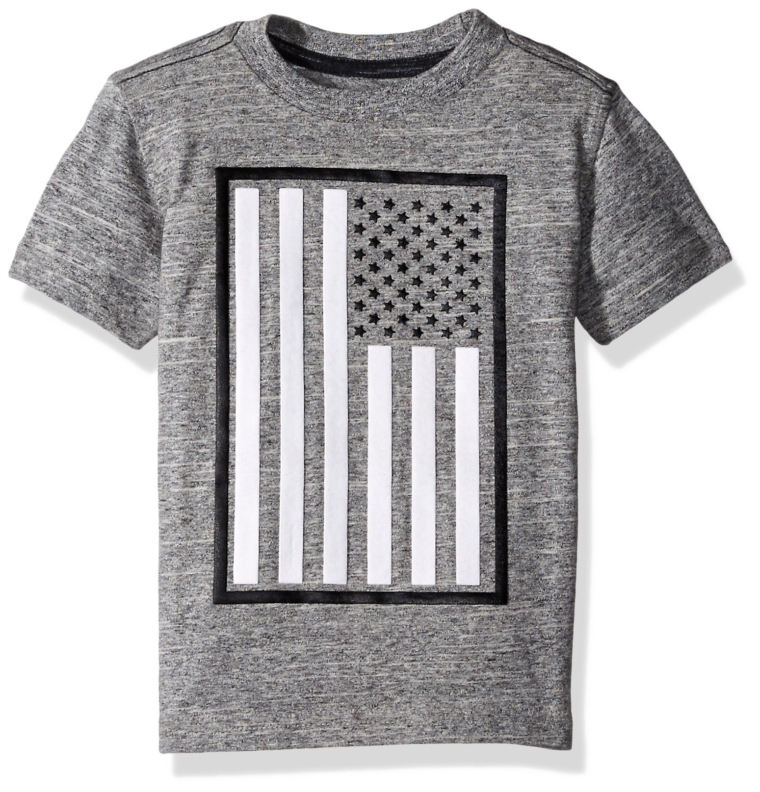 AKADEMIKS Kids Boys' Patriotic Americana Flag T-Shirt - Comfortable Cotton Tee for School, Play & 4th of July Celebrations
