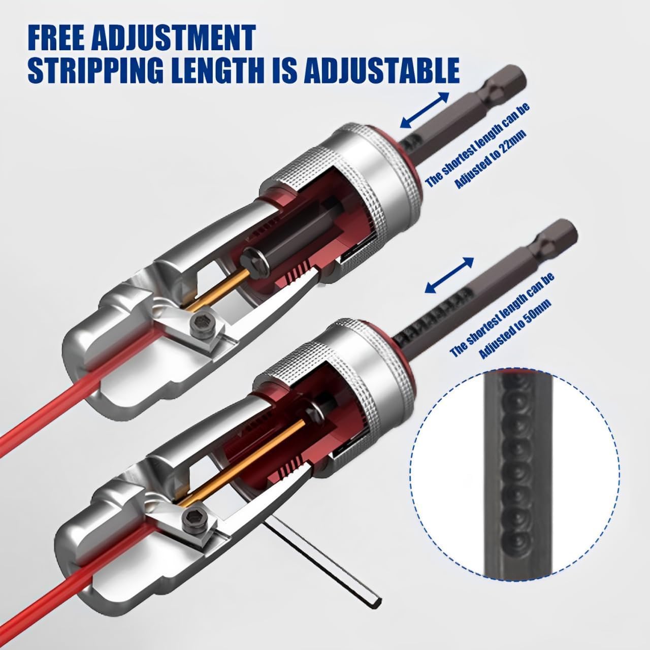 Professional Drill Wire Stripper and Twister Tool - Electrician-Grade Wire Stripping & Twisting Set for Efficient Electrical Work - Perfect for DIY Projects, Home Repairs, and Professional Electrical Installations
