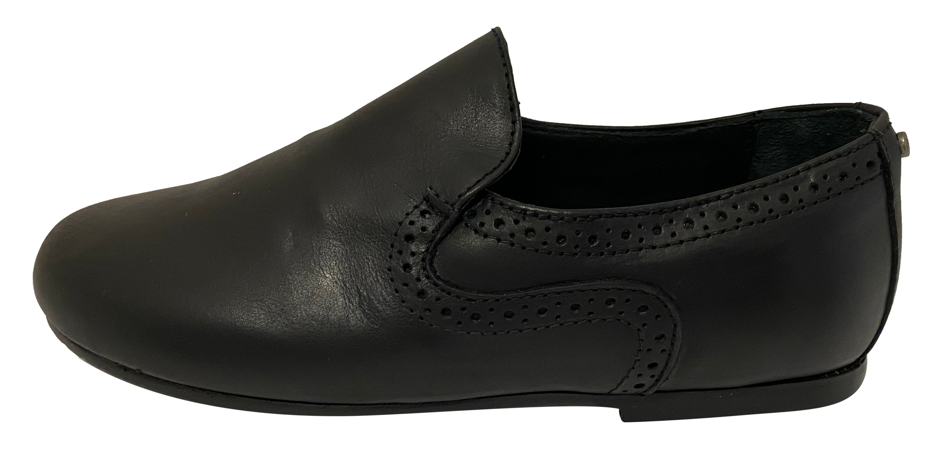 Manuela de Juan Kids' Step-In Loafers for Boys & Girls - Comfortable Black School Shoes for Daily Wear & Casual Outfits