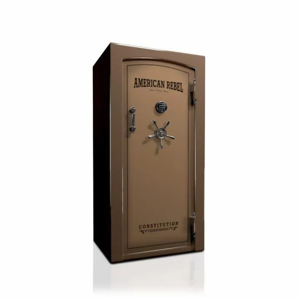 American Rebel CS25 Constitution 25 Gun Safe - Fireproof & Secure Handgun Storage for Home & Office Protection | Pistol Safe for Bedroom, Closet & Vehicle Use