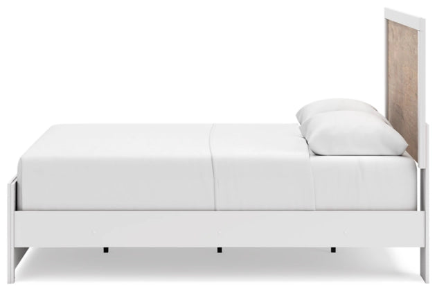 Charbitt Queen Size Panel Bed Frame with 2 Nightstands - Modern Bedroom Furniture Set for Master Bedroom & Guest Room