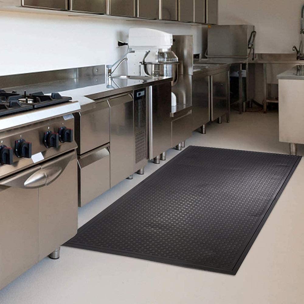 Envelor Heavy-Duty Maze Shoe Scraper Mat - 36x60 Inch Non-Slip Rubber Doormat for Indoor/Outdoor Use - Durable Floor Mat for Home Entrance, Garage & Commercial Spaces - Perfect for Mud, Snow & Dirt Removal