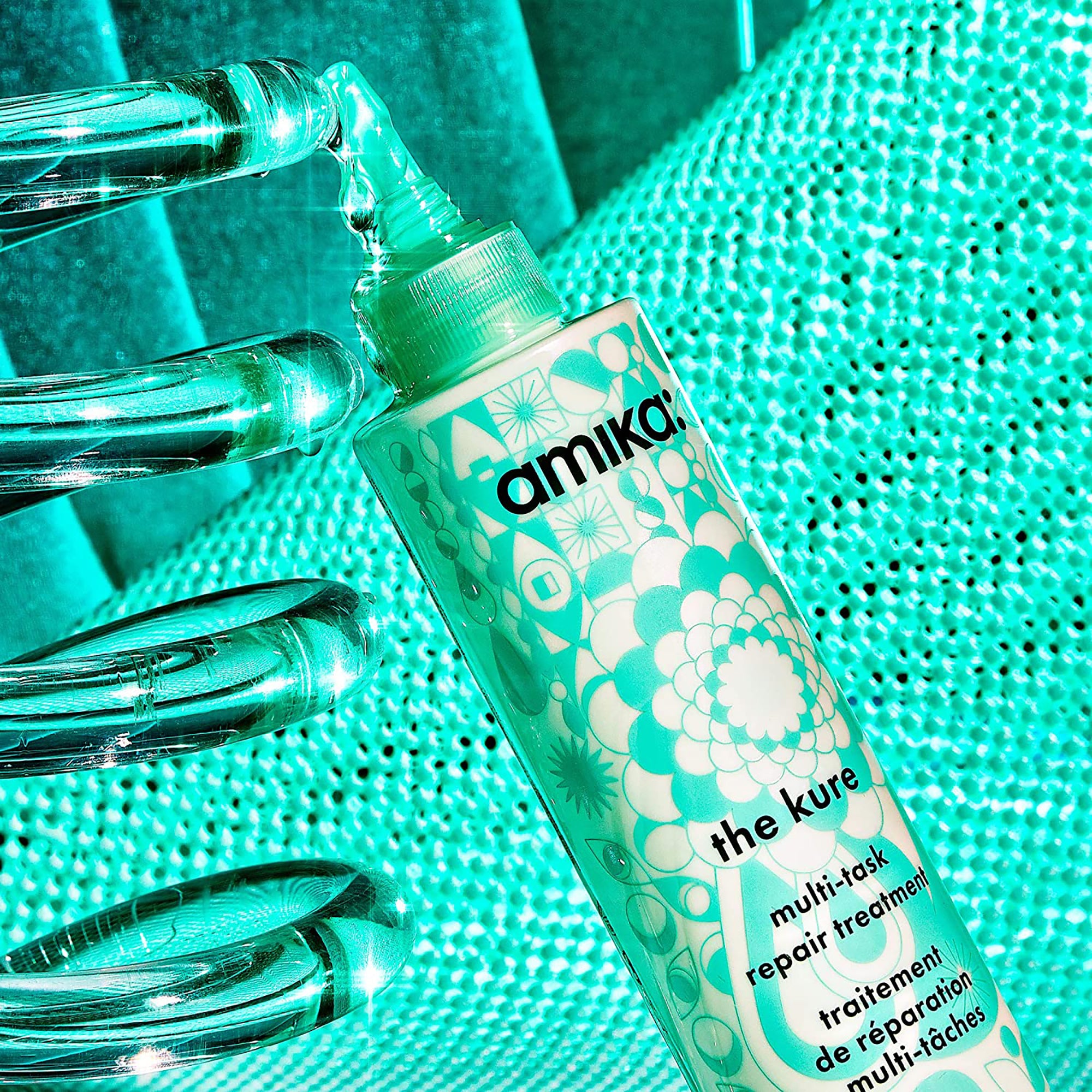 Amika The Kure Multi Repair Hair Treatment - 6.7 oz | Deep Conditioning Mask for Damaged Hair | Perfect for Salon-Quality Repair at Home