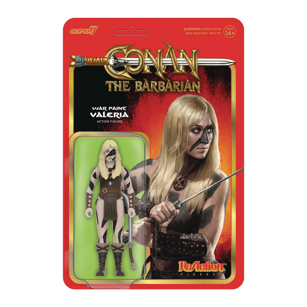 Conan The Barbarian Valeria War Paint Action Figure - Collectible Toy for Fans, Movie Replica, Detailed Sculpt - Perfect for Display, Cosplay, and Role-Playing Scenes