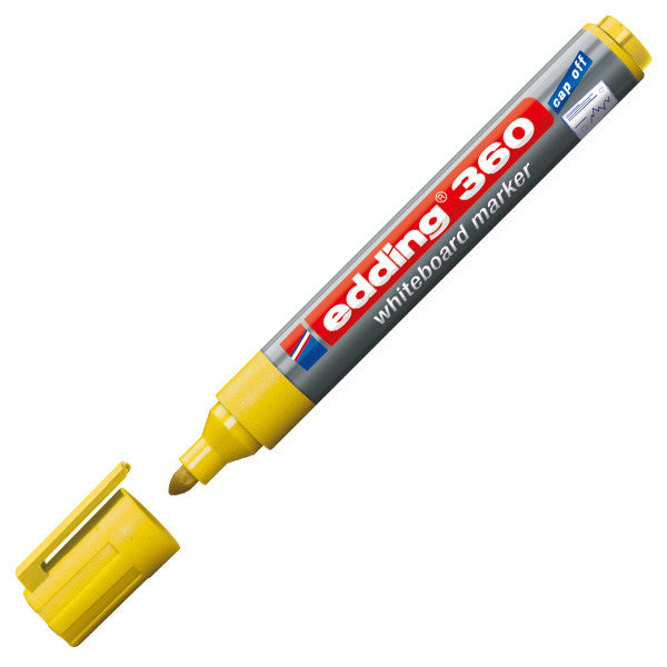 edding 360 Whiteboard Marker - Dry Erase Markers for Whiteboards, Glass & Non-Porous Surfaces - Ideal for Office, Classroom & Home Use
