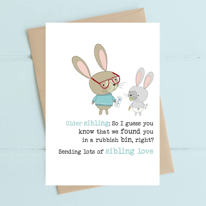 Eco-Friendly Dandelion Stationery Greeting Card with Bin - Perfect for Siblings, Love & Appreciation (WW823) | Ideal for Birthdays, Anniversaries & Special Occasions