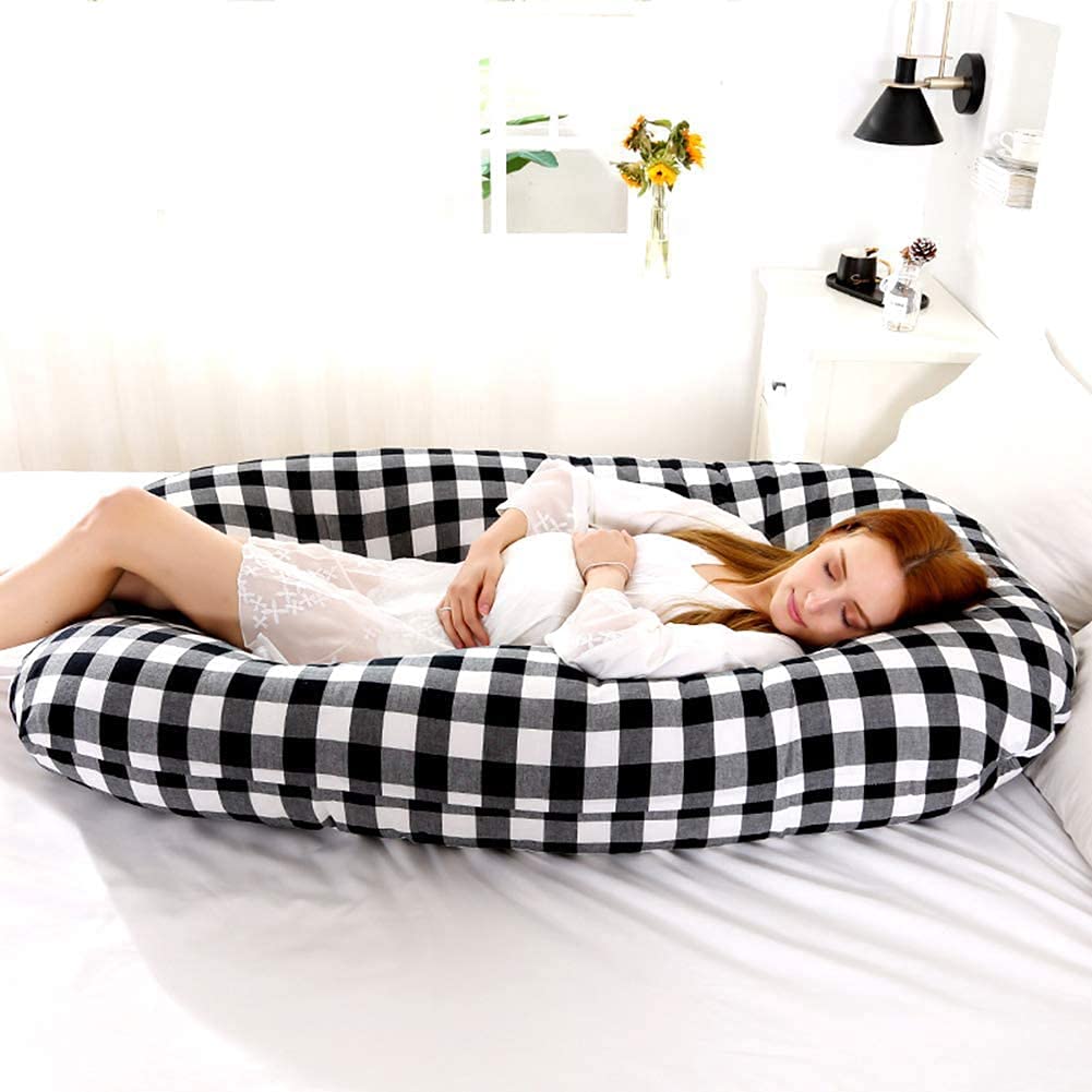 **Adjustable Maternity Pillow for Pregnant Women – Full Body Support for Back, Hips, Legs & Belly – Detachable Pregnancy Pillow with Waist Belt – Comfortable Sleeping Aid for Better Rest During Pregnancy – Perfect for Side Sleeping, Nursing & Relaxation**