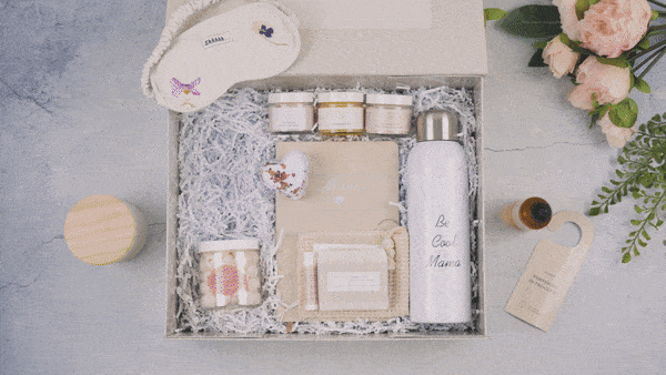 Best Natural Skincare Gift Set for New Moms - Organic Postpartum Care Essentials for Relaxation & Self-Care | Perfect Baby Shower Present & Mother's Day Gift