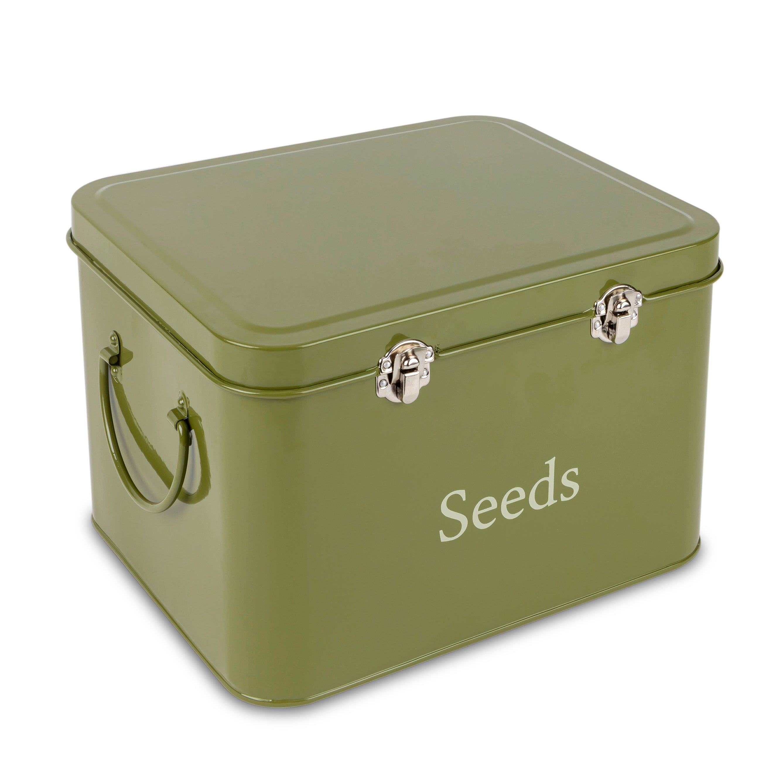 Vintage Thistlewood Seed Packet Metal Storage Tin - Rustic Decorative Organizer for Gardening & Home Storage | Perfect for Seeds, Spices, and Small Collectibles