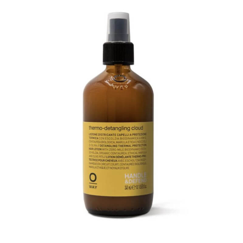Oway Thermo Detangling Cloud - Heat Protectant & Frizz Control Hair Spray for Smooth, Shiny Hair - Perfect for Blowouts, Styling & Daily Use
