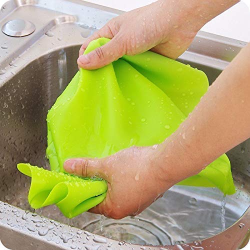 JAPP Silicone Baking Mat - Non-Stick Pastry Rolling Mat with Measurements for Fondant, Dough & Cookie Making - Reusable Kneading Mat (50x40cm) - Perfect for Home Bakers, Cake Decorating & Kitchen Baking Needs