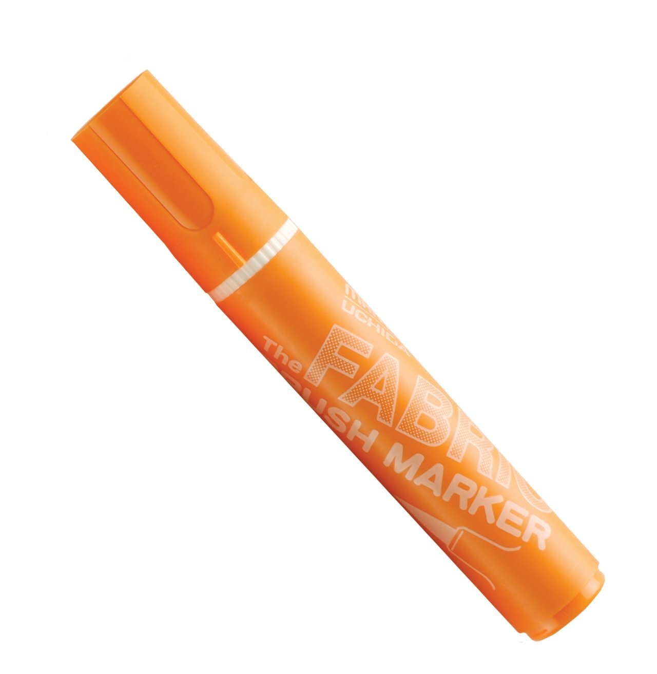 UCHIDA Marvy Fabric Brush Point Marker - Orange - Professional Art Supplies for Fabric Painting, DIY Crafts, and Textile Design - Perfect for Artists, Designers, and Craft Enthusiasts