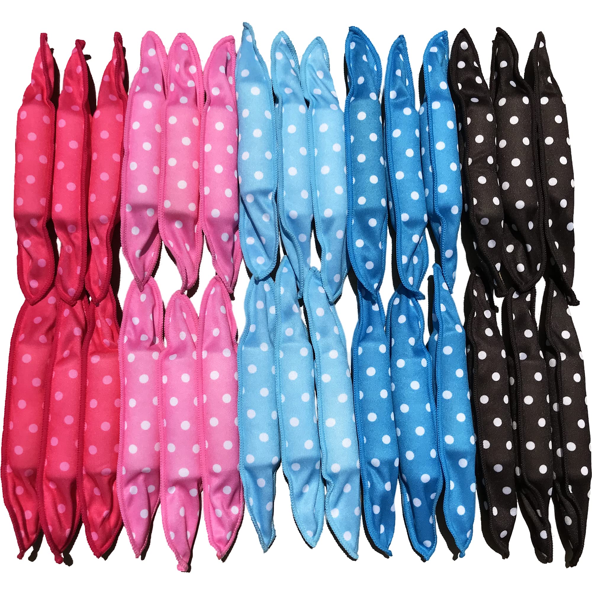 40-Piece Soft Sleep Hair Rollers Set - No Heat Foam Hair Rollers for Overnight Styling, Pillow Sponge Rollers with Stain Resistance - Perfect for Curly Hair, Waves & Volume - Great for Home, Salon & Travel Use
