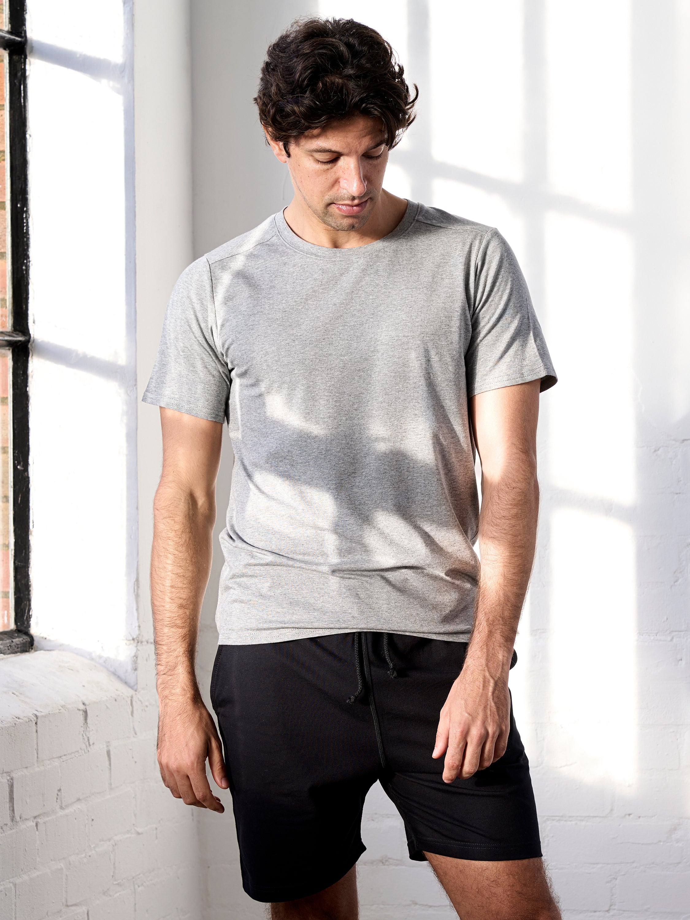 Premium Cotton Men's Stretch T-Shirt - Soft Breathable Comfort Fit Casual Tee for Everyday Wear, Gym & Outdoor Activities