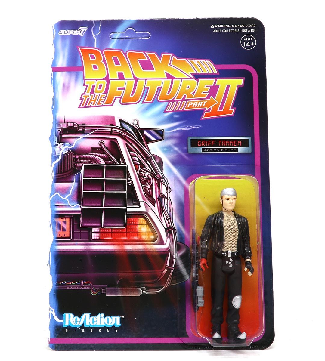 Griff Tannen BTTF2 ReAction Figure - Back to the Future Part 2 Collectible Toy for Fans & Movie Enthusiasts | Perfect for Display, Gifts, and Nostalgic Fun
