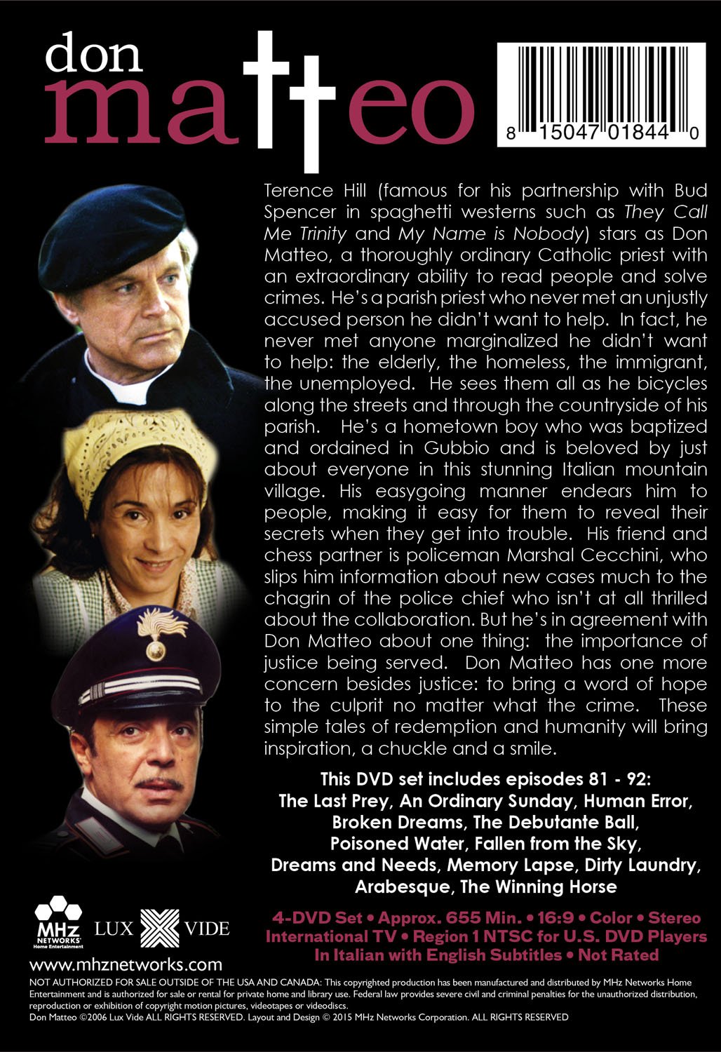 Don Matteo: Complete Season 9 DVD Box Set | Italian Crime Drama Series | Perfect for TV Show Collectors & Italian Cinema Lovers | Great for Weekend Bingeing & Gift Giving
