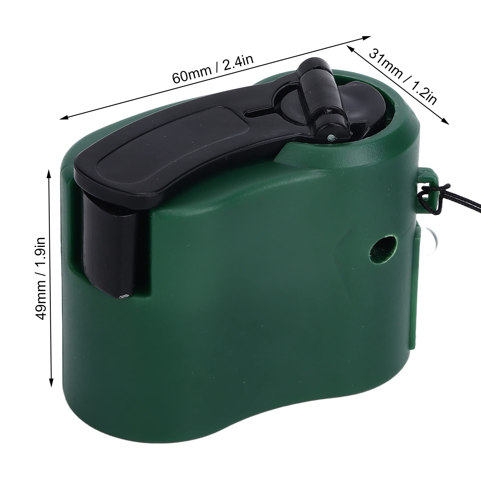 Hand Crank USB Charger with LED Light - Portable 5V Output Emergency Phone Charger for Camping, Hiking & Power Outages