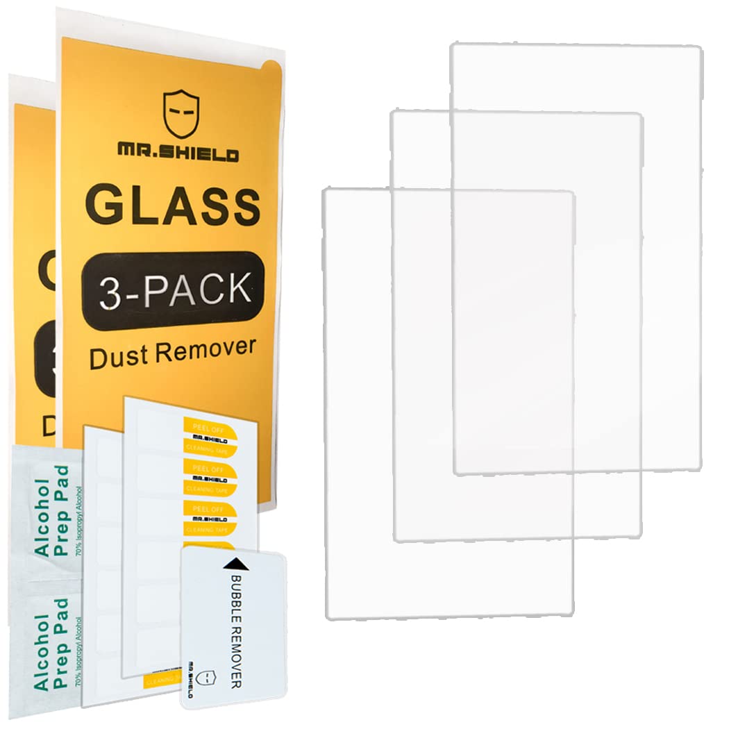 Mr.Shield Tempered Glass Screen Protector for Nintendo Switch OLED - 9H Hardness, Anti-Scratch, Bubble-Free (3-Pack) - Perfect for Gaming Protection and Travel Use